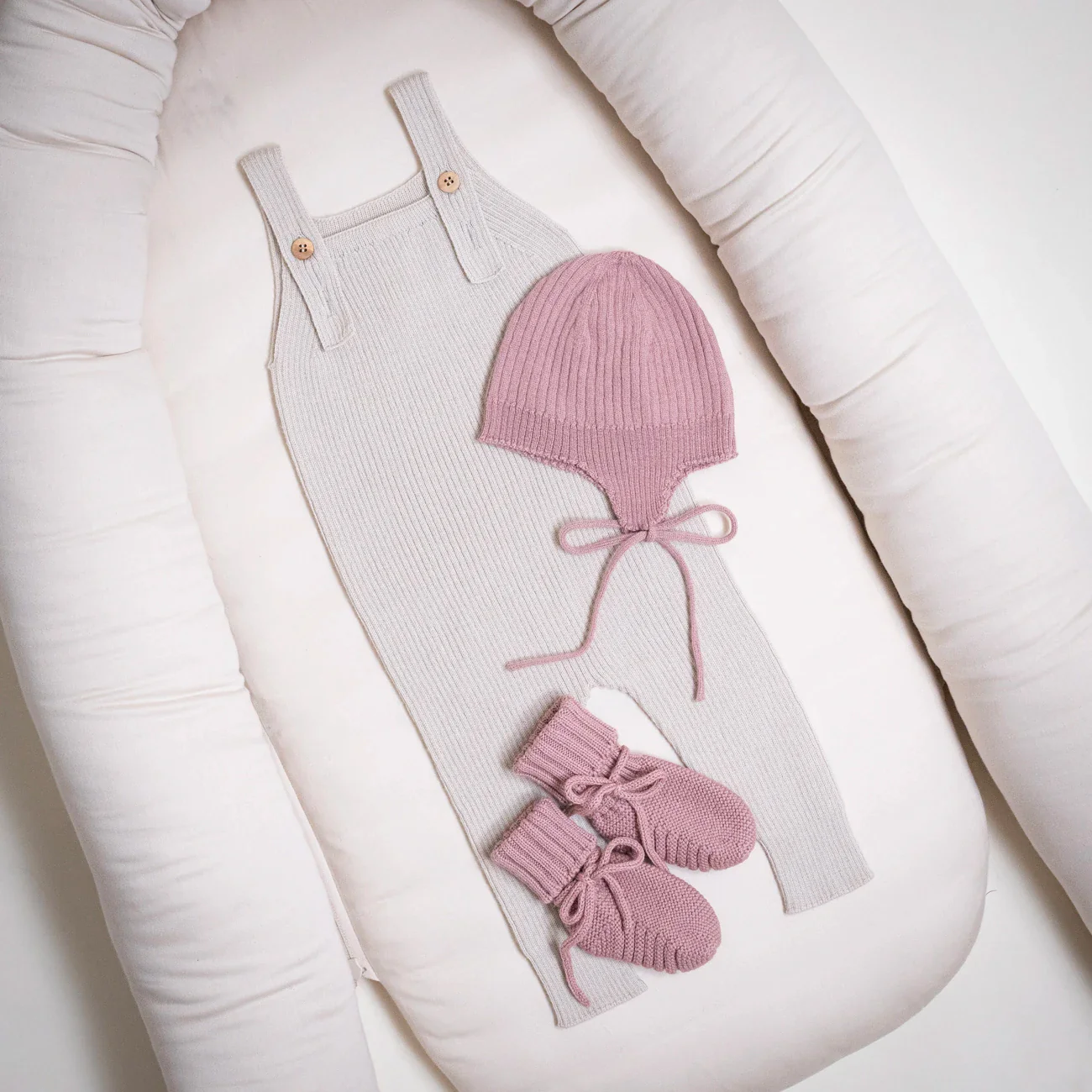 THE WOOLLY BABY BOOTIE - rose - Mamelo Shop