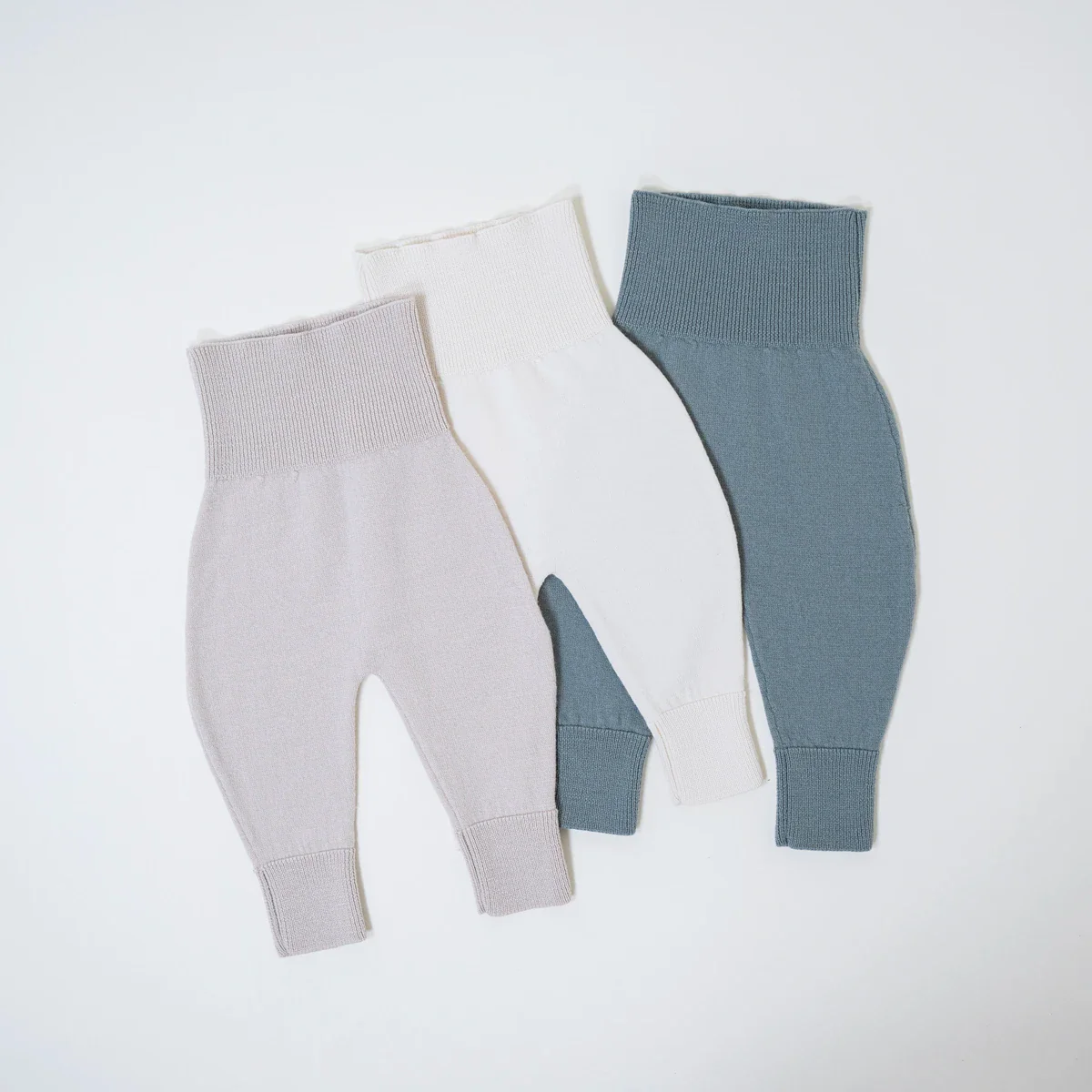 THE WOOLLY BABY PANTS - sage - Mamelo Shop