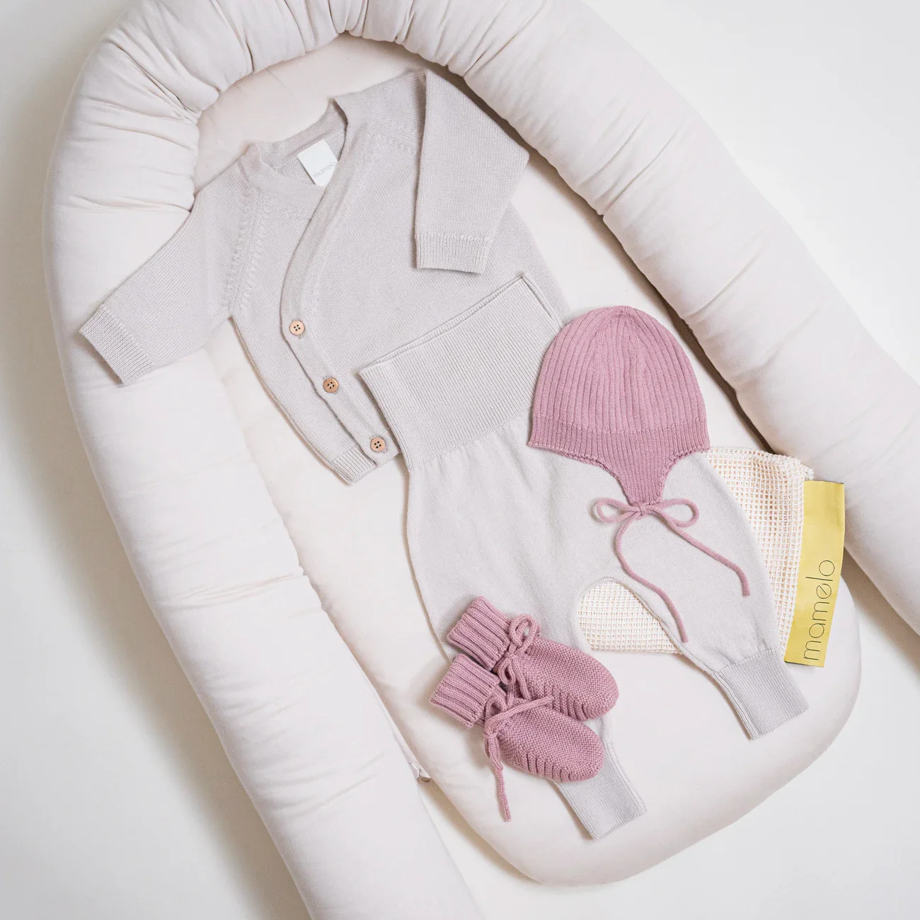 THE WOOLLY BABY BOOTIE - rose - Mamelo Shop