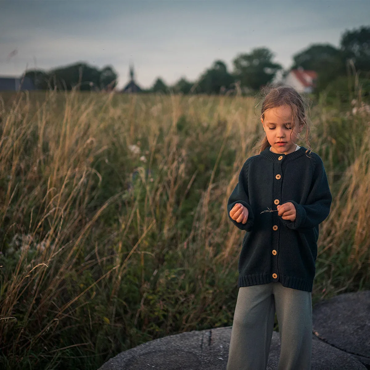 THE WOOLLY CARDIGAN - cloud grey - Mamelo Shop