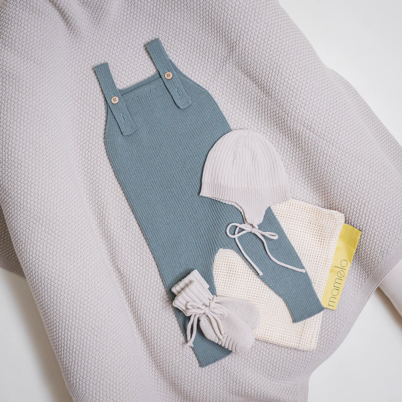 THE WOOLLY BABY HAT - sand - Mamelo Shop
