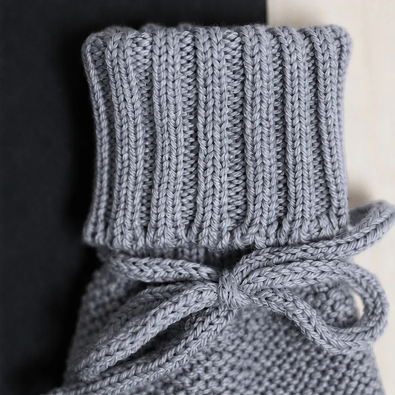 THE WOOLLY BABY BOOTIE - cloud grey - Mamelo Shop