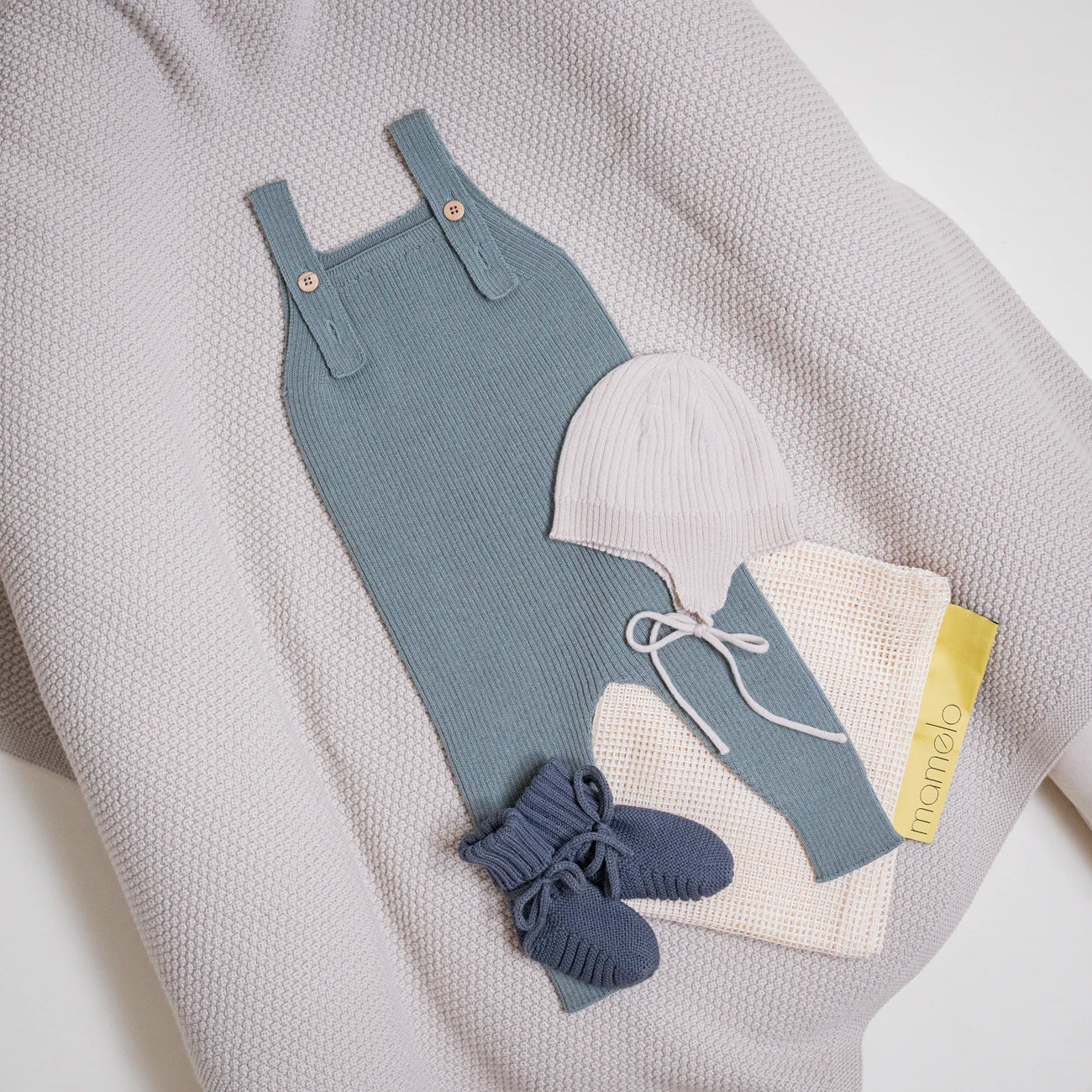 THE WOOLLY BABY BOOTIE - cloud grey - Mamelo Shop
