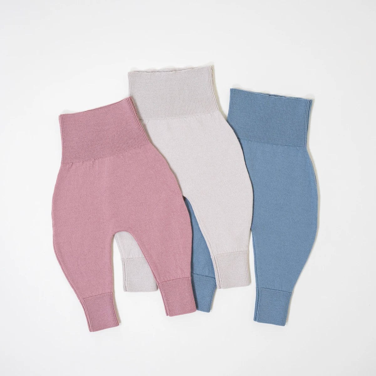 THE WOOLLY BABY PANTS - blue - Mamelo Shop