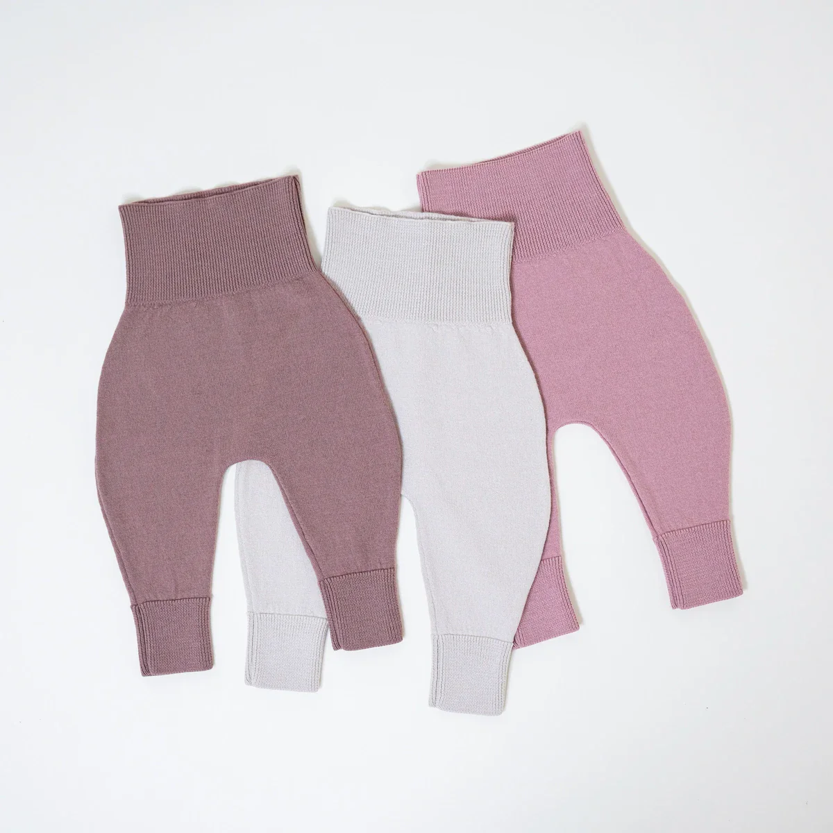 THE WOOLLY BABY PANTS - mauve - Mamelo Shop