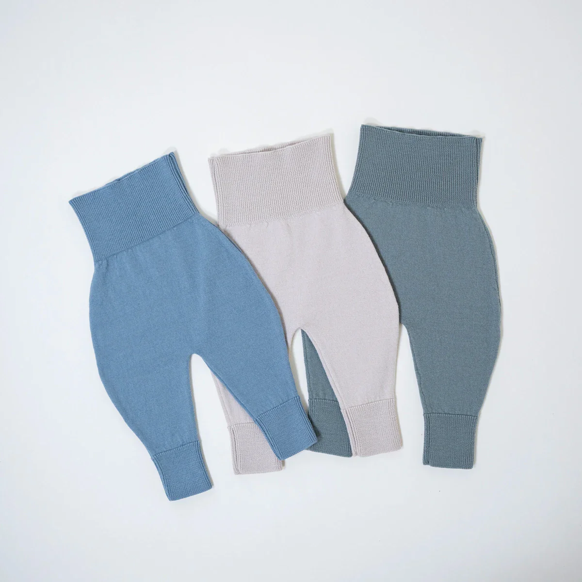 THE WOOLLY BABY PANTS - blue - Mamelo Shop